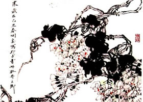 李同安《紫藤》小寫意畫法
