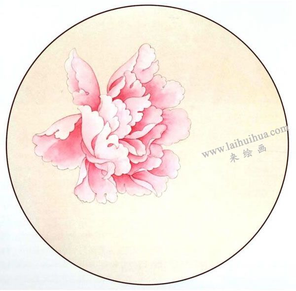 工筆畫《國(guó)色》（牡丹）繪畫步驟圖示02