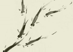 游魚的寫意畫法步驟圖示