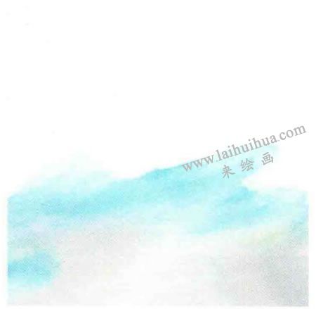《密布的云》水粉畫法步驟圖示01