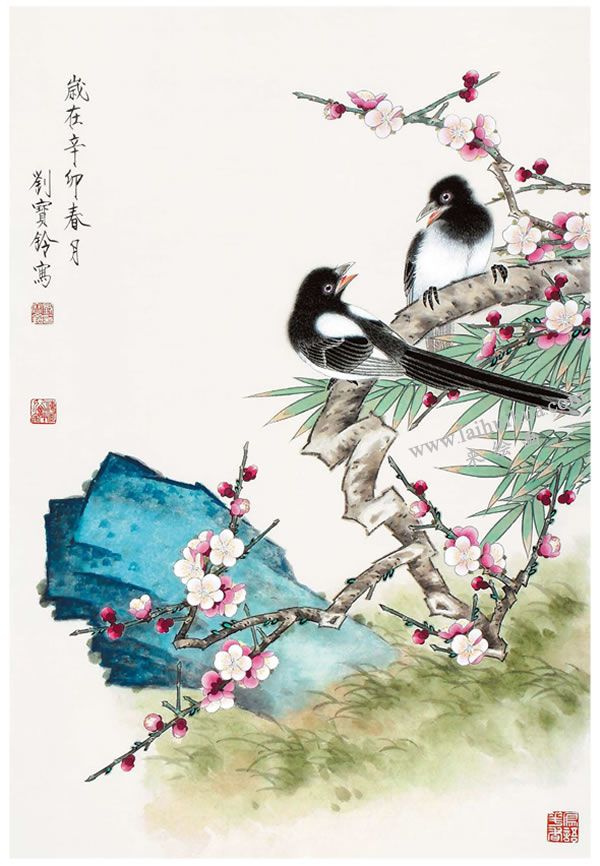 工筆畫(huà)《喜上眉梢》畫(huà)法步驟圖示04