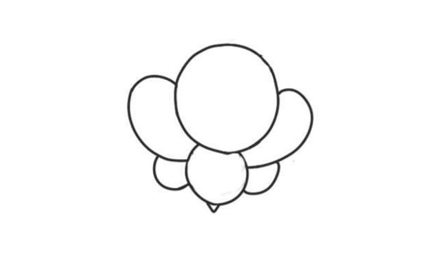 蜜蜂簡筆畫創(chuàng)作步驟圖示02