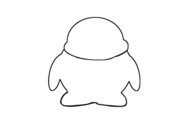 企鵝簡(jiǎn)筆畫(huà)創(chuàng)作步驟圖示02