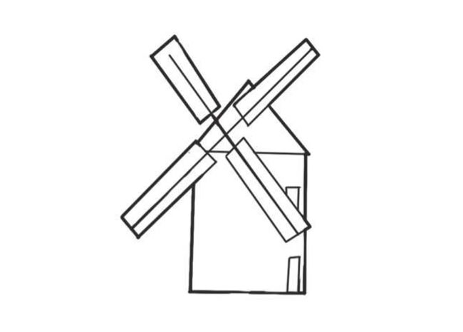 風車簡筆畫創(chuàng)作步驟圖示04