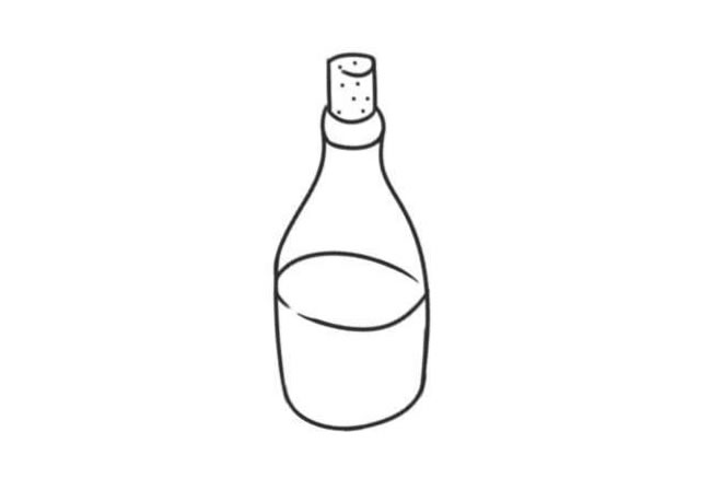 瓶子簡筆畫創(chuàng)作步驟圖示03