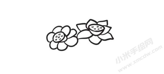 水仙花簡(jiǎn)筆畫創(chuàng)作步驟圖示03