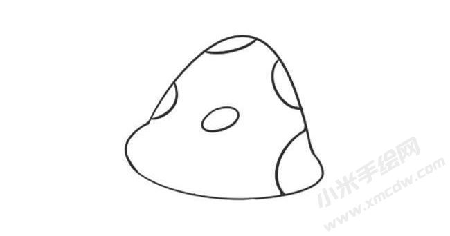 蘑菇簡(jiǎn)筆畫(huà)創(chuàng)作步驟圖示02