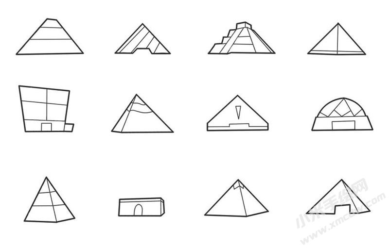 現(xiàn)代建筑簡(jiǎn)筆畫集合