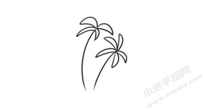 海灘簡(jiǎn)筆畫(huà)創(chuàng)作步驟圖示02