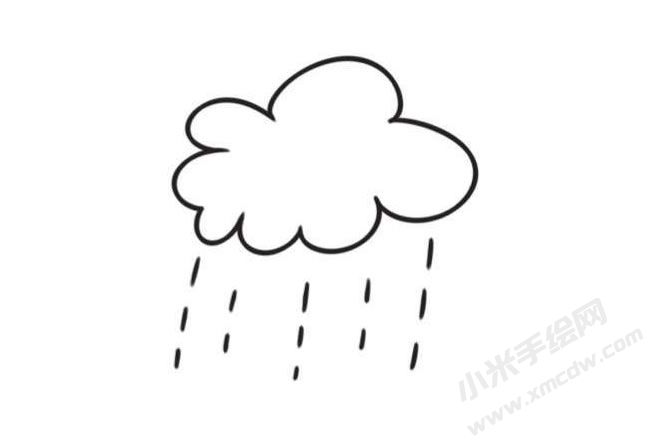 云朵簡(jiǎn)筆畫創(chuàng)作步驟圖示04