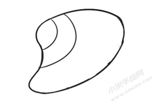 貝殼簡筆畫創(chuàng)作步驟圖示02