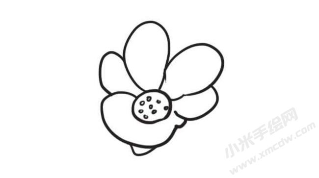 石榴花簡(jiǎn)筆畫創(chuàng)作步驟圖示03