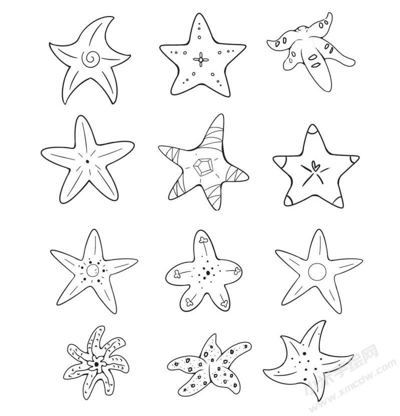 海星簡筆畫集合