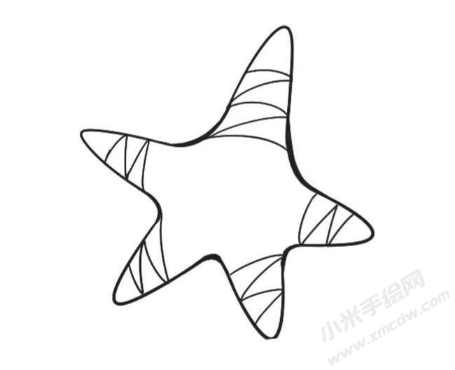 海星簡筆畫創(chuàng)作步驟圖示02