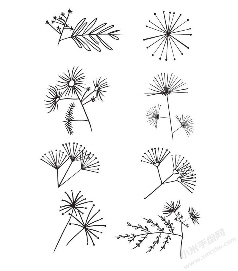 合歡花簡筆畫集合