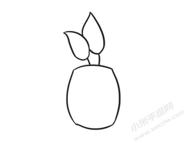 綠蘿簡筆畫創(chuàng)作步驟圖示02
