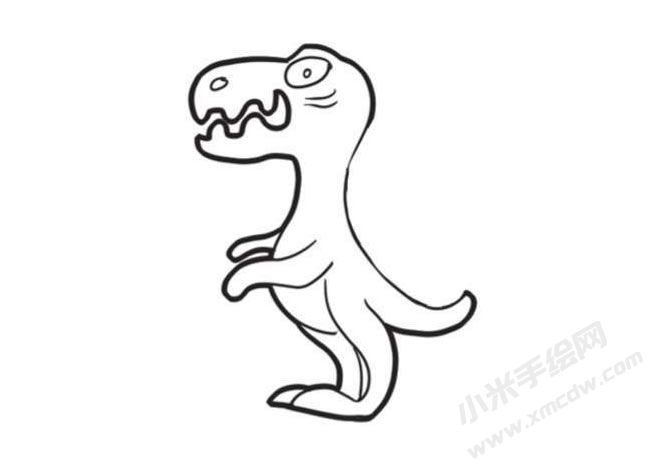 恐龍簡筆畫創(chuàng)作步驟圖示03