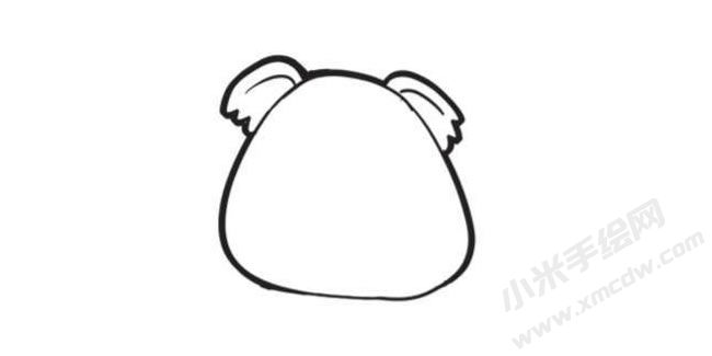 樹袋熊簡(jiǎn)筆畫創(chuàng)作步驟圖示01