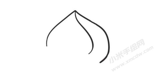 桃子簡筆畫創(chuàng)作步驟圖示02