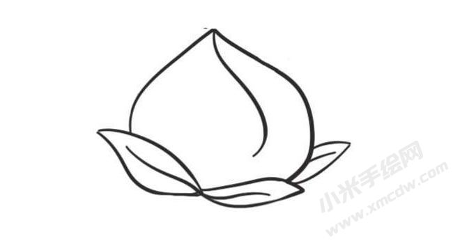 桃子簡筆畫創(chuàng)作步驟圖示04