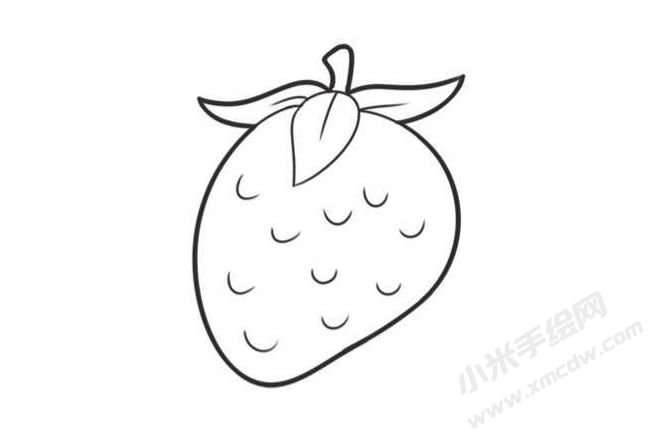 草莓簡筆畫創(chuàng)作步驟圖示04
