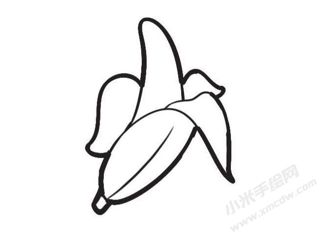單個香蕉簡筆畫創(chuàng)作步驟圖示04