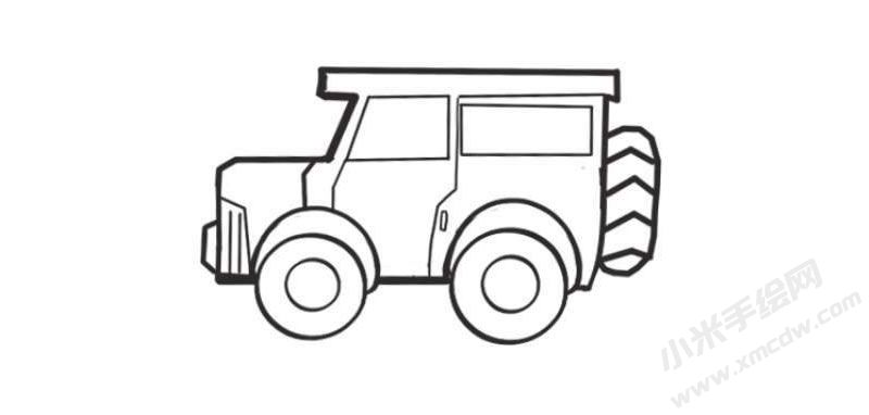 汽車簡筆畫04