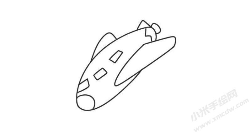 飛機(jī)簡(jiǎn)筆畫(huà)圖片01