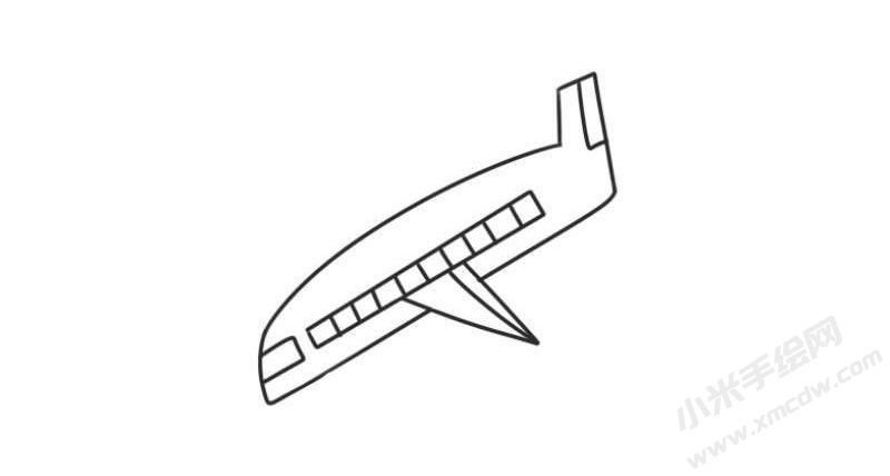 飛機(jī)簡(jiǎn)筆畫(huà)圖片03