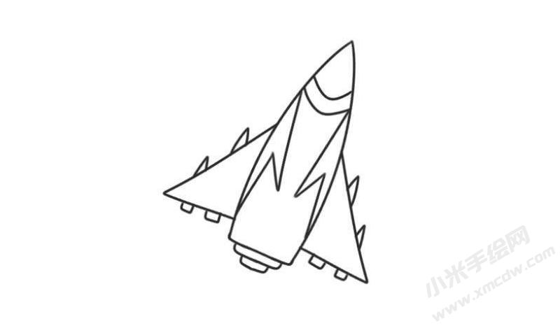 飛機(jī)簡(jiǎn)筆畫(huà)圖片07