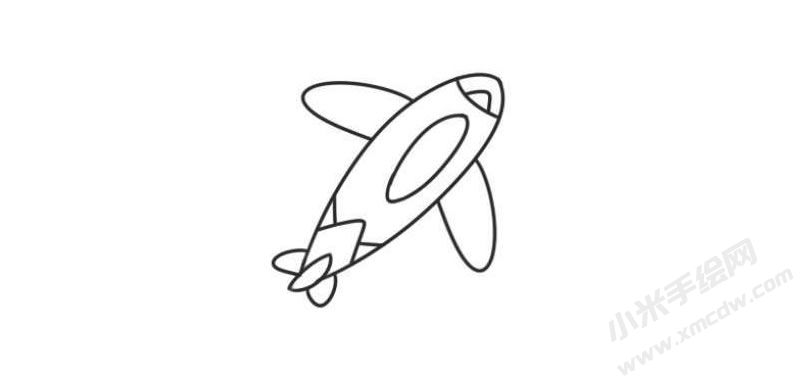 飛機(jī)簡(jiǎn)筆畫(huà)圖片10