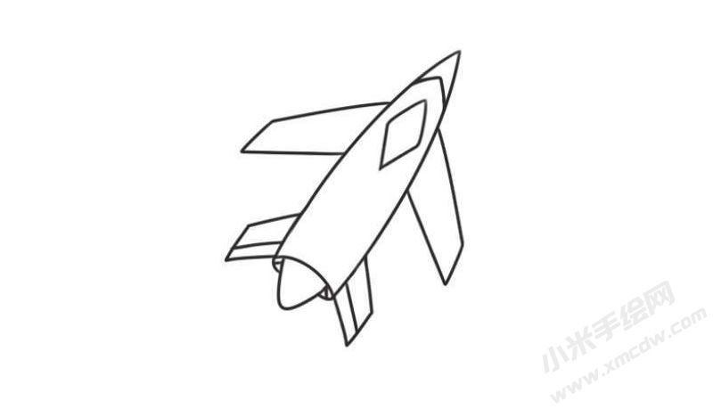 飛機(jī)簡(jiǎn)筆畫(huà)圖片12