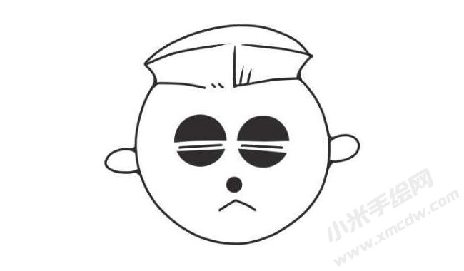 人物搞怪表情簡筆畫圖片12