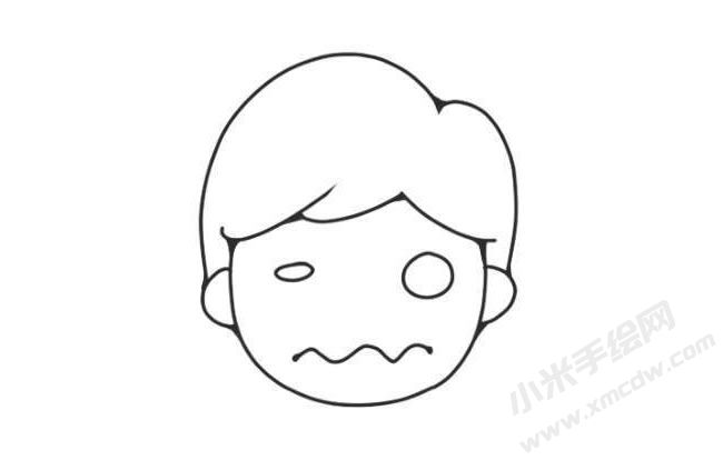 人物傷心表情簡(jiǎn)筆畫(huà)圖片01