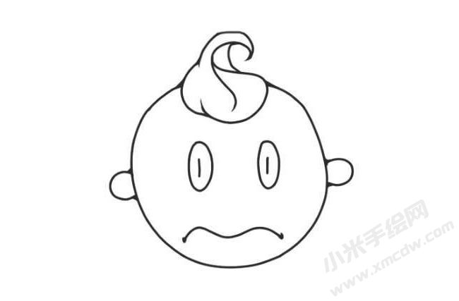 人物傷心表情簡(jiǎn)筆畫(huà)圖片02