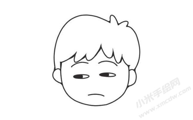 人物傷心表情簡(jiǎn)筆畫(huà)圖片03