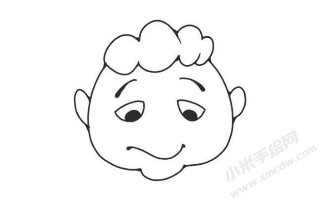 人物傷心表情簡(jiǎn)筆畫(huà)圖片09