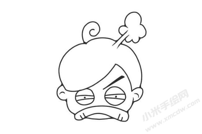 人物傷心表情簡(jiǎn)筆畫(huà)圖片10