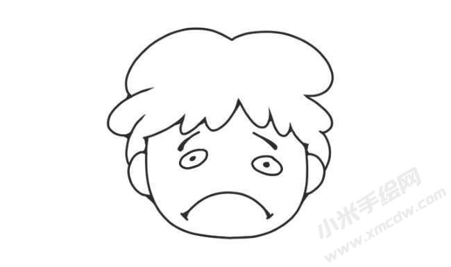 人物傷心表情簡(jiǎn)筆畫(huà)圖片11