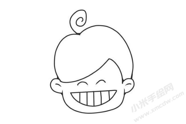 人物搞怪表情簡筆畫圖片01
