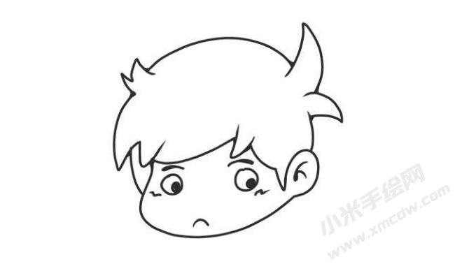 人物生氣表情簡(jiǎn)筆畫(huà)圖片04