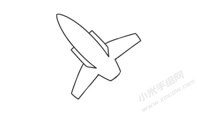 飛機(jī)簡筆畫創(chuàng)作步驟圖示02