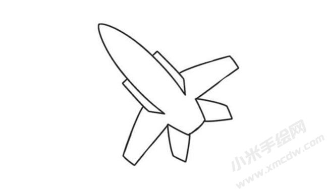 飛機(jī)簡筆畫創(chuàng)作步驟圖示03