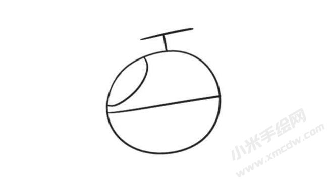 直升機(jī)簡筆畫創(chuàng)作步驟圖示02