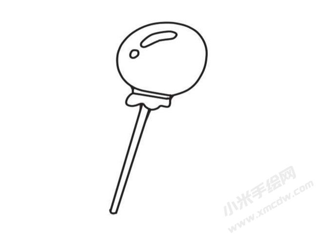 棒棒糖簡(jiǎn)筆畫(huà)創(chuàng)作步驟圖示04