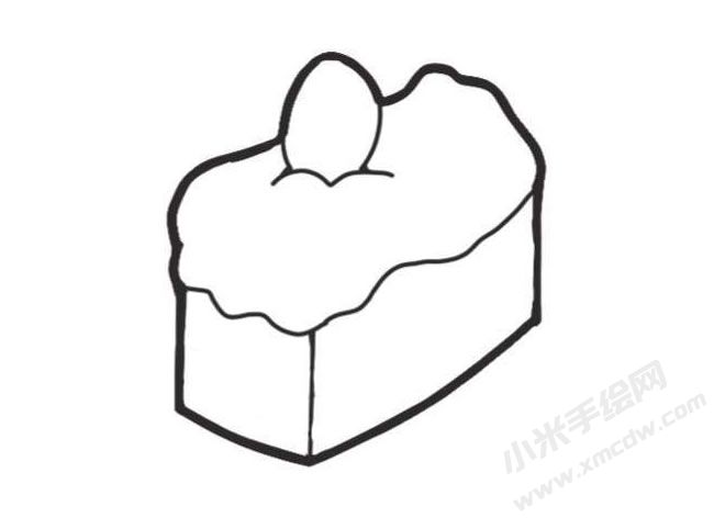 蛋糕簡(jiǎn)筆畫(huà)創(chuàng)作步驟圖示03