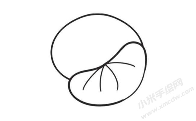 橘子簡(jiǎn)筆畫創(chuàng)作步驟圖示03