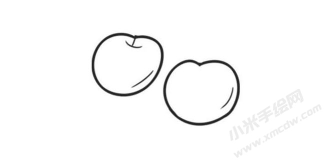 櫻桃簡筆畫創(chuàng)作步驟圖示02