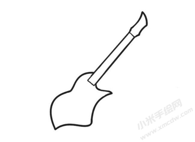 吉他簡筆畫創(chuàng)作步驟圖示03