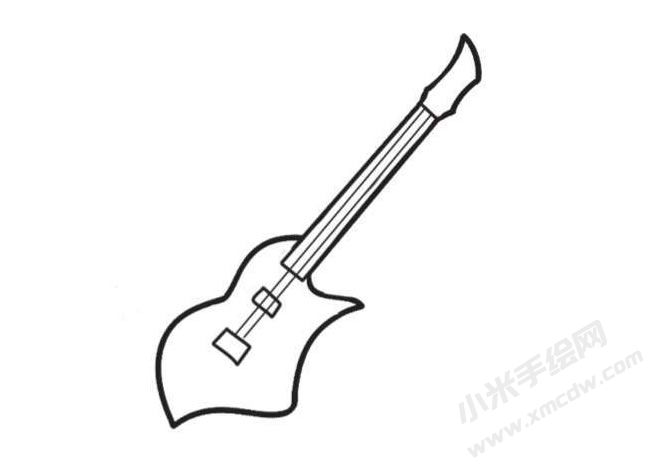 吉他簡筆畫創(chuàng)作步驟圖示04